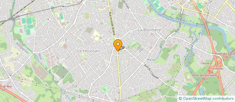 localisation de l'entreprise LOIREBAT à REZE