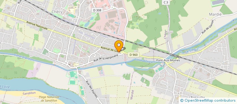 localisation de l'entreprise LOIRET AUDITION  CHECY