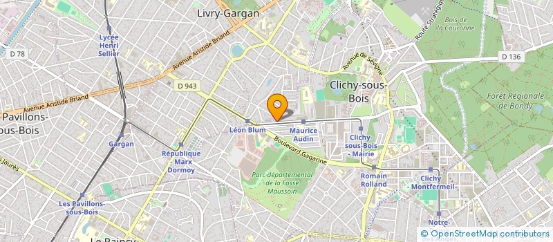 localisation de l'entreprise LOIRET-BAT à CLICHY-SOUS-BOIS
