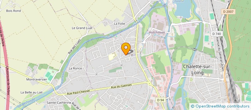 localisation de l'entreprise LOIRET BOIS à CHALETTE-SUR-LOING