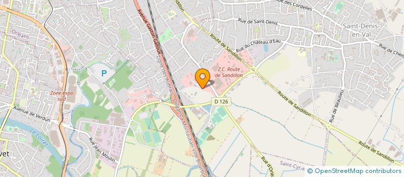 localisation de l'entreprise LOIRET DEPANNAGE à SAINT-JEAN-LE-BLANC