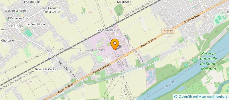 localisation de l'entreprise LOIRET ECHAFAUDAGE à CHAINGY