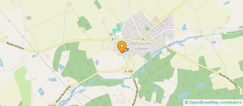 localisation de l'entreprise LOIRET FERMETURES à MARCILLY-EN-VILLETTE