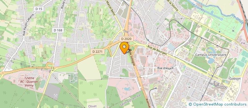 localisation de l'entreprise LOIRET HLD à OLIVET