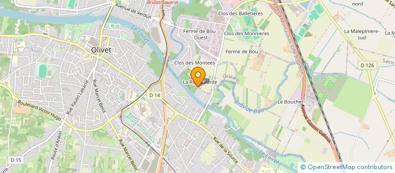 localisation de l'entreprise LOIRET IMMOBANK à OLIVET