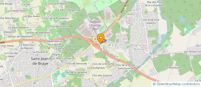 localisation de l'entreprise LOIRET INVEST à SAINT-JEAN-DE-BRAYE