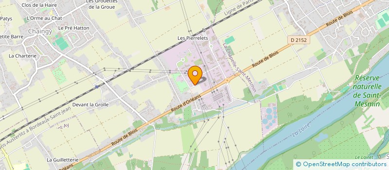 localisation de l'entreprise LOIRET INVEST à CHAINGY