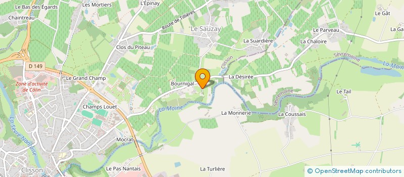localisation de l'entreprise LOIRET PERE ET FILS à CLISSON