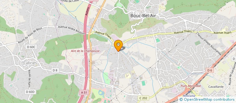 localisation de l'entreprise LOIRET SERVICE OXYGENE à BOUC-BEL-AIR