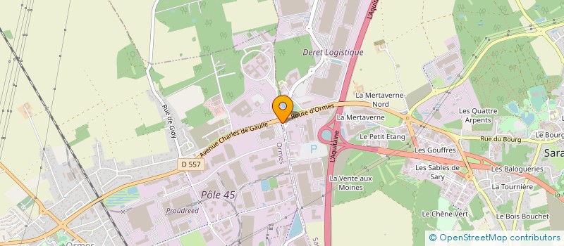 localisation de l'entreprise LOIRETAINS LOGISTIQUES à ORMES