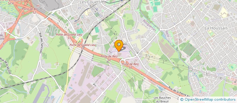 localisation de l'entreprise LOIRETECH INGENIERIE à BOUGUENAIS