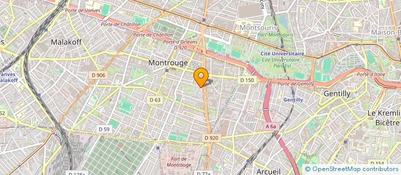 localisation de l'entreprise LOIROL  MONTROUGE