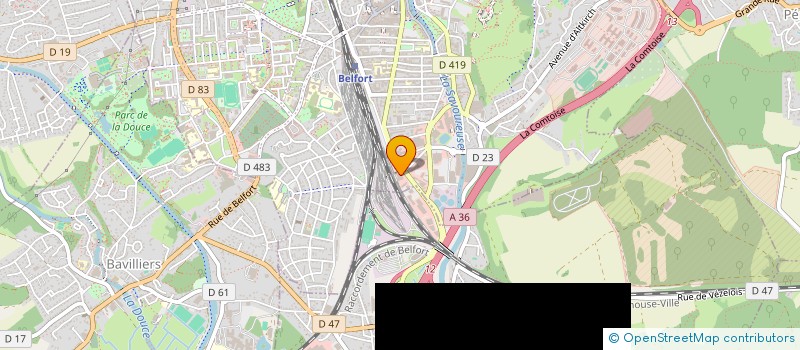 localisation de l'entreprise LOISAUX à BELFORT