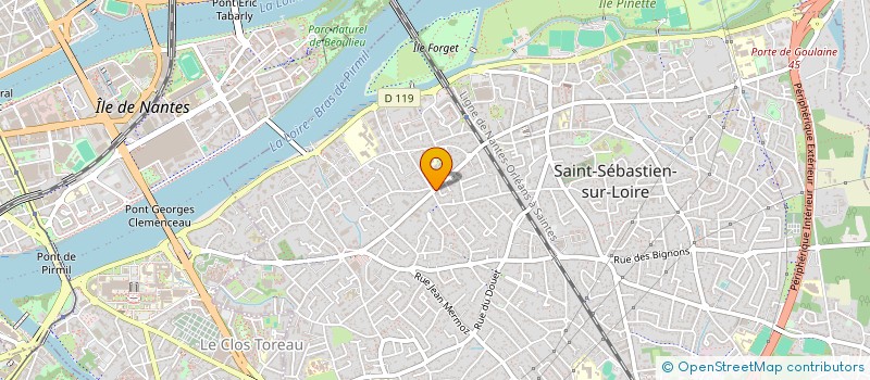 localisation de l'entreprise LOISEAU  SAINT-SEBASTIEN-SUR-LOIRE