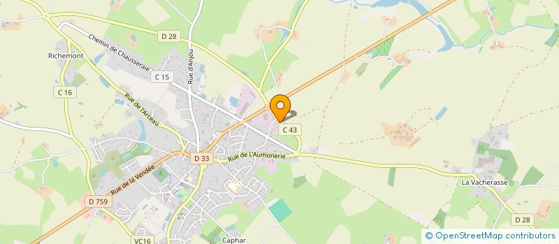 localisation de l'entreprise LOISEAU FRERES  NUEIL-LES-AUBIERS