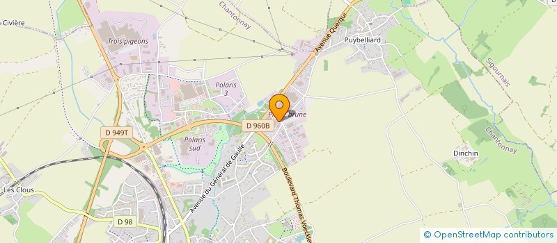localisation de l'entreprise LOISEAU MENUISERIE à CHANTONNAY
