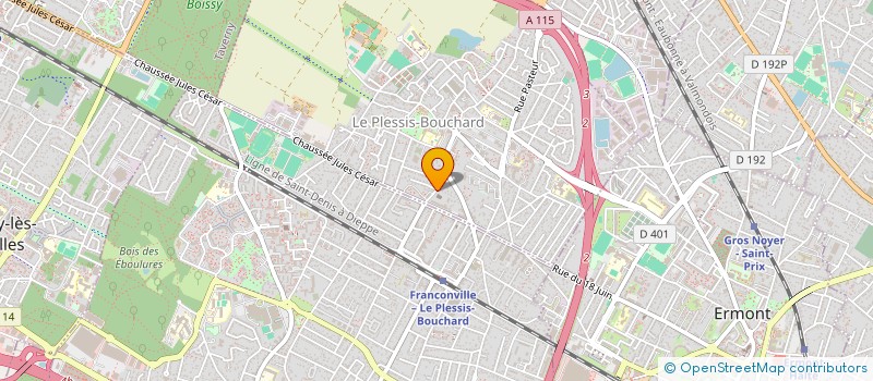 localisation de l'entreprise LOISEL INVESTISSEMENTS  LE PLESSIS-BOUCHARD
