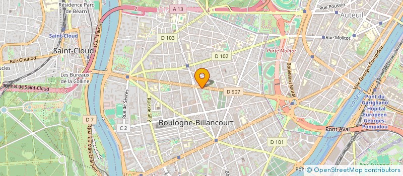 localisation de l'entreprise LOISELET & DAIGREMONT PATRIMOINE à BOULOGNE-BILLANCOURT
