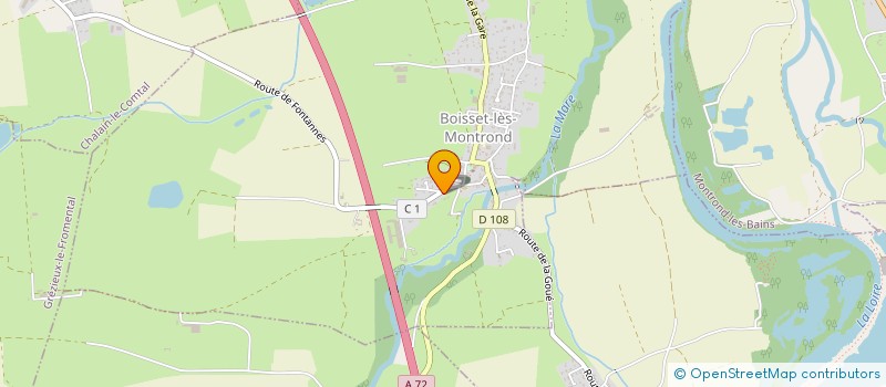 localisation de l'entreprise LOISERE  BOISSET-LES-MONTROND