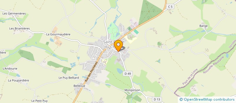 localisation de l'entreprise LOISIR AMITIE  SAINT-PIERRE-DU-CHEMIN