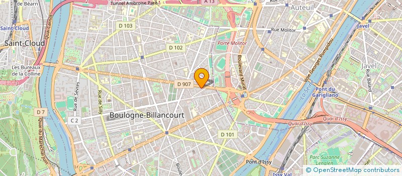 localisation de l'entreprise LOISIR ARTISANAL ET DECORATION à BOULOGNE-BILLANCOURT