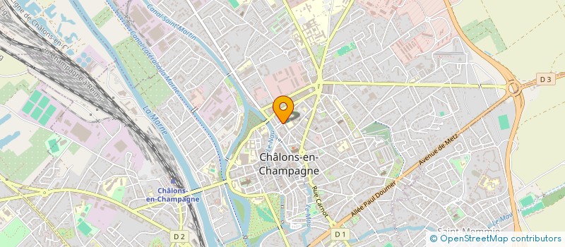 localisation de l'entreprise LOISIR CYCLES SPORT à CHALONS-EN-CHAMPAGNE