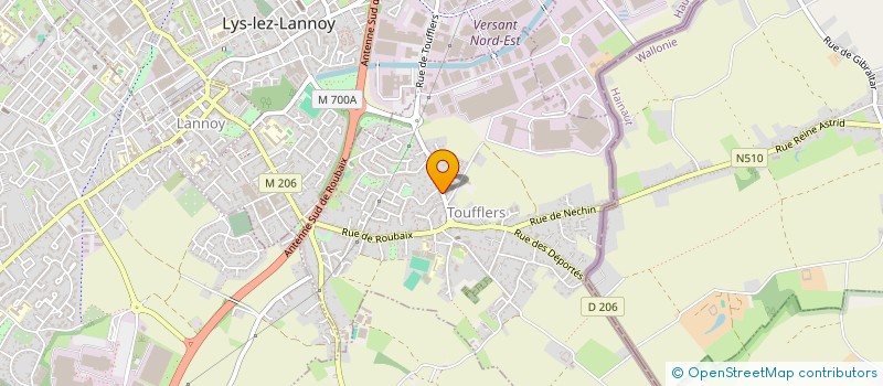 localisation de l'entreprise LOISIR DETENTE PARTAGE  TOUFFLERS