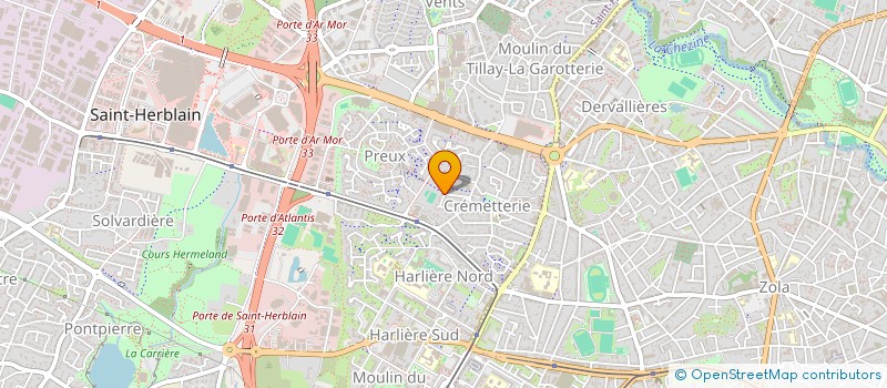 localisation de l'entreprise LOISIR EMAIL 44 à SAINT-HERBLAIN