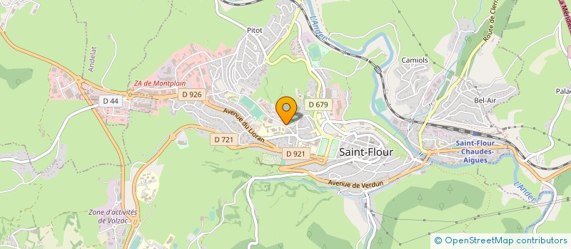 localisation de l'entreprise LOISIR GV CANTAL à SAINT-FLOUR
