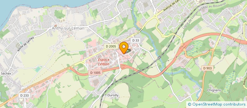 localisation de l'entreprise LOISIRALP à THONON-LES-BAINS