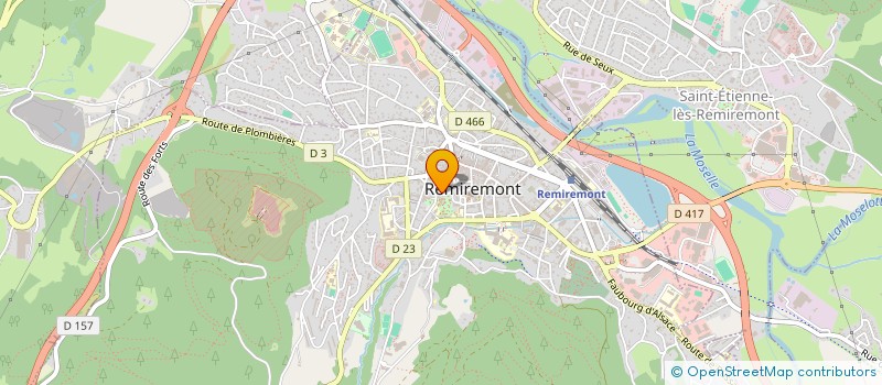 localisation de l'entreprise LOISIRIS ET CULTURE ST ROMARIC  REMIREMONT