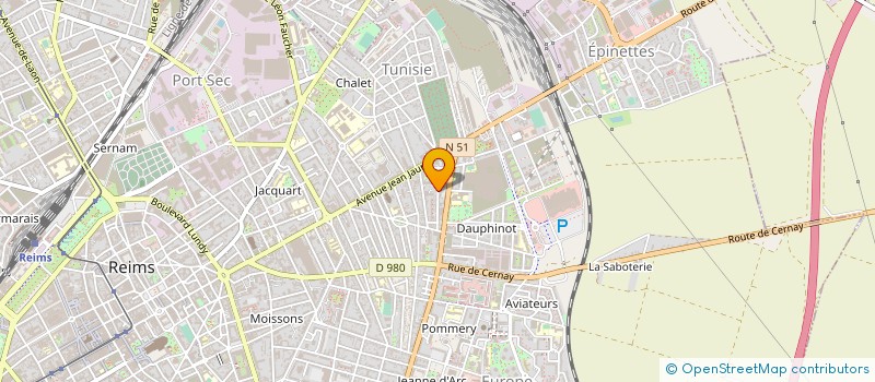 localisation de l'entreprise LOISIRS 2000  REIMS