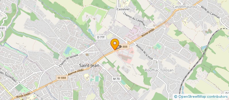 localisation de l'entreprise LOISIRS 2000 à ROUFFIAC-TOLOSAN