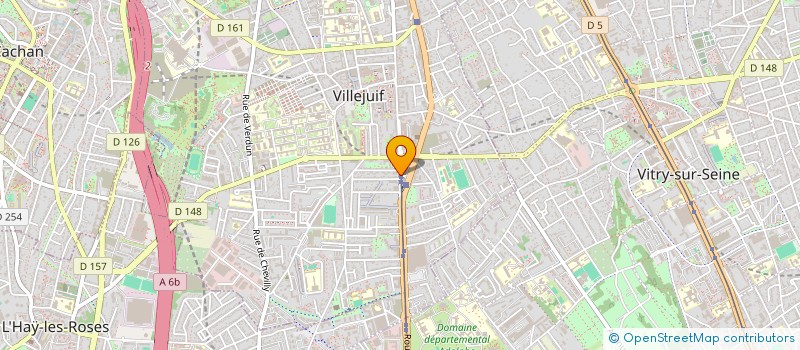 localisation de l'entreprise LOISIRS 2000 à VILLEJUIF