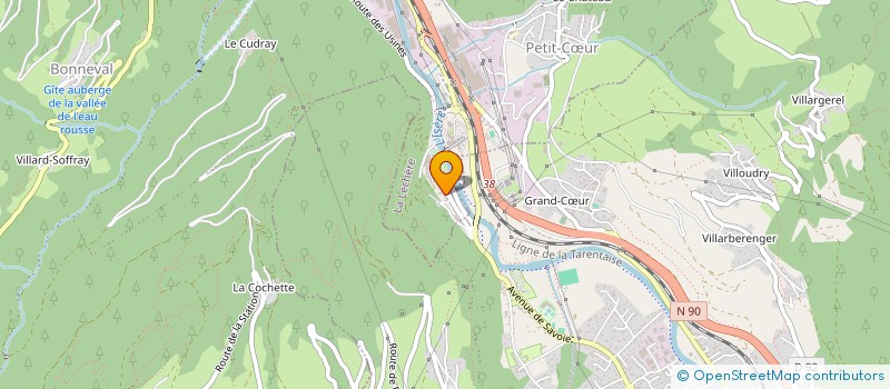 localisation de l'entreprise LOISIRS 3 VALLEES SARL DE PRESSE à LA LECHERE
