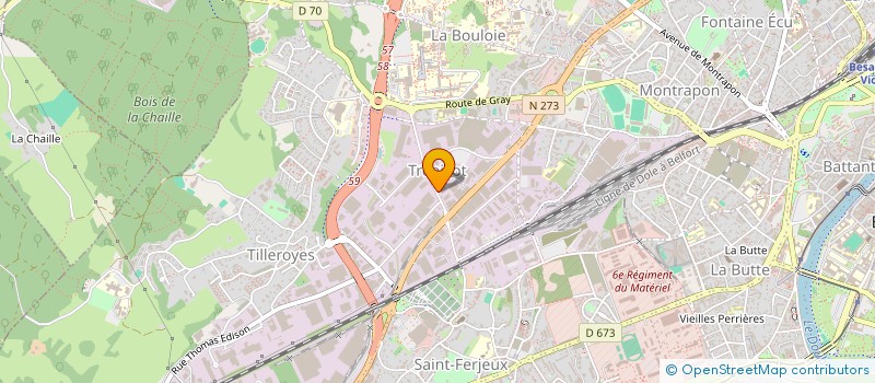 localisation de l'entreprise LOISIRS à BESANCON