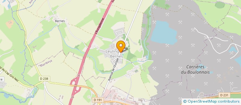 localisation de l'entreprise LOISIRS 3EME AGE  LEULINGHEN-BERNES