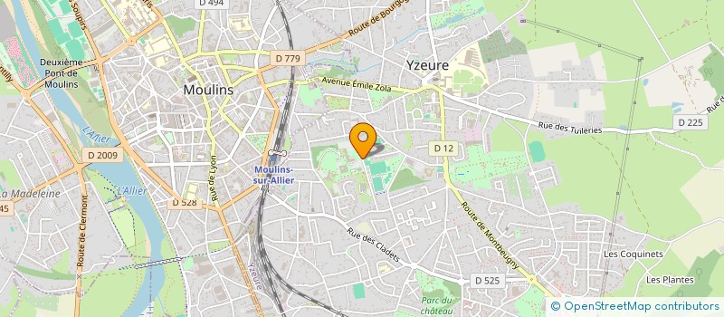 localisation de l'entreprise LOISIRS ACCUEIL ALLIER  YZEURE