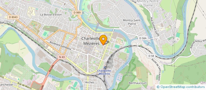 localisation de l'entreprise LOISIRS ACCUEIL ARDENNES à CHARLEVILLE-MEZIERES