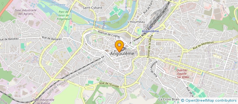 localisation de l'entreprise LOISIRS ACCUEIL CHARENTE à ANGOULEME