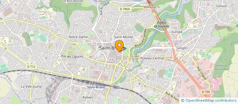 localisation de l'entreprise LOISIRS ACCUEIL DES COTES D ARMOR à SAINT-BRIEUC