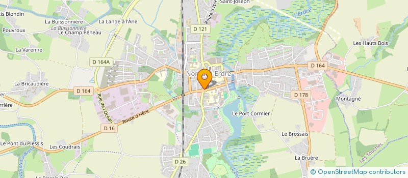 localisation de l'entreprise LOISIRS AMITIE CONVIVIALITE  NORT-SUR-ERDRE