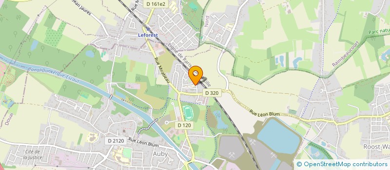 localisation de l'entreprise LOISIRS AMITIES BON AIR  AUBY