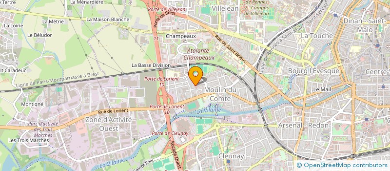 localisation de l'entreprise LOISIRS ANIMATIONS CULTURES à RENNES
