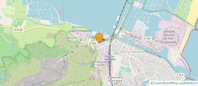 localisation de l'entreprise LOISIRS APPRENTISSAGES SOCIAL  PORT-LA-NOUVELLE