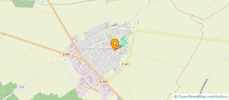 localisation de l'entreprise LOISIRS ASSOCIATIFS ST SOUPPLETS  SAINT-SOUPPLETS