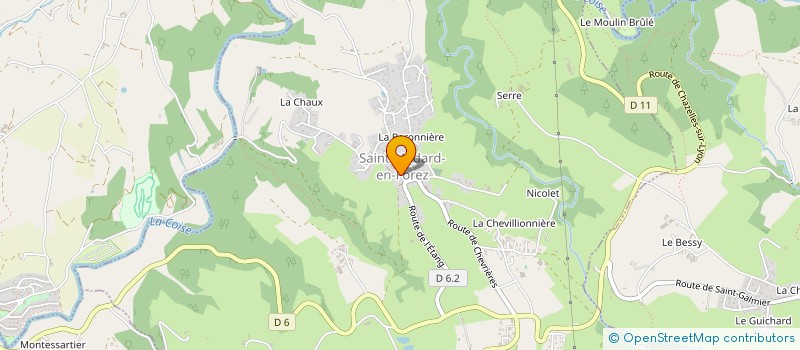 localisation de l'entreprise LOISIRS AU VILLAGE  SAINT-MEDARD-EN-FOREZ