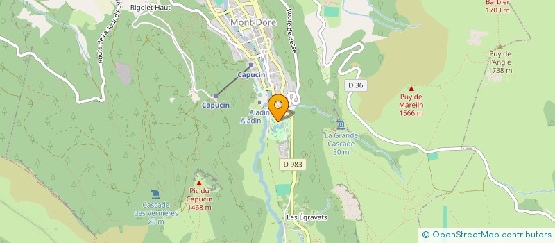 localisation de l'entreprise LOISIRS AUVERGNE RHONE ALPES  MONT-DORE