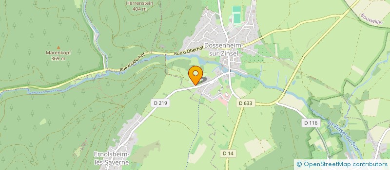 localisation de l'entreprise LOISIRS CAMPING  DOSSENHEIM-SUR-ZINSEL