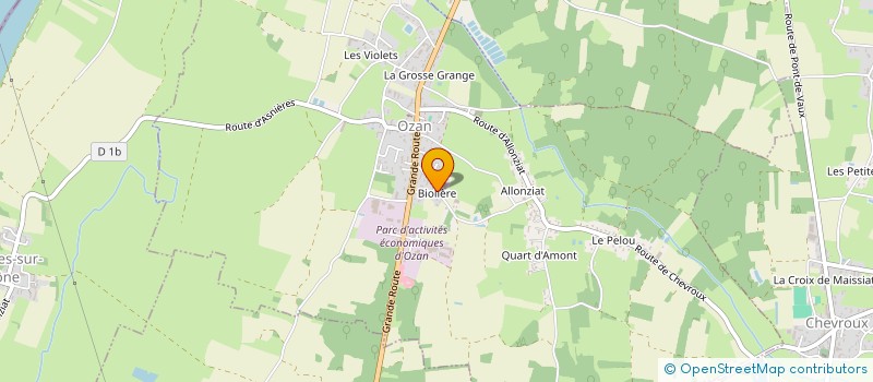 localisation de l'entreprise LOISIRS CLUB D OZAN  OZAN